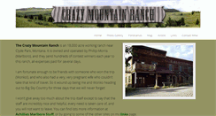 Desktop Screenshot of crazymountainranch.info